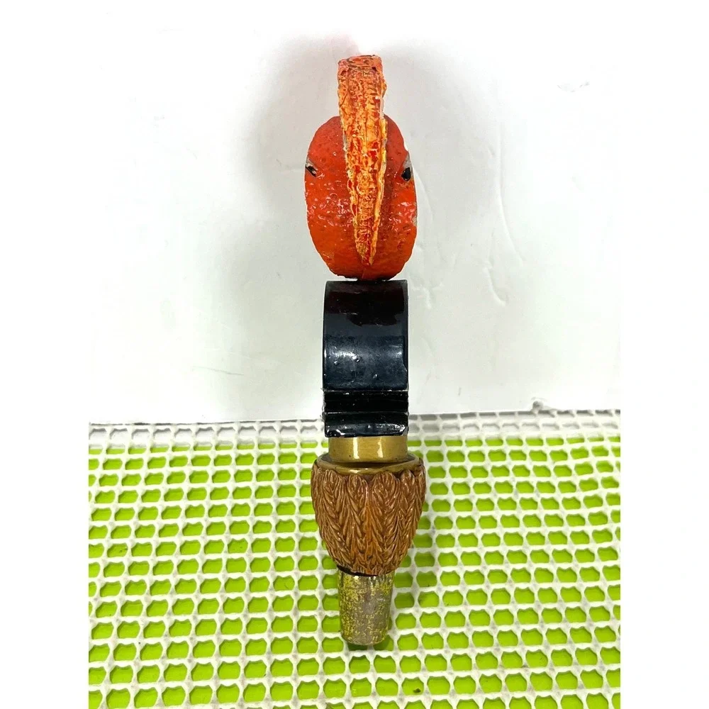 Shock Top Belgian White Beer‎ Tap Handle Orange Wedge Mascot